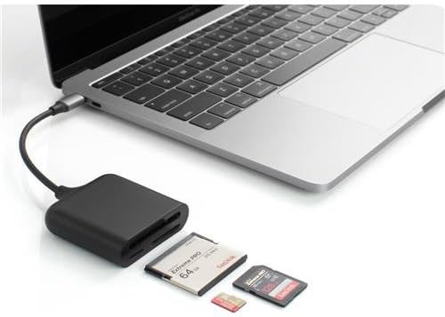 Sanho HyperDrive 3-in-1 USB-C Pro Card Reader/Writer