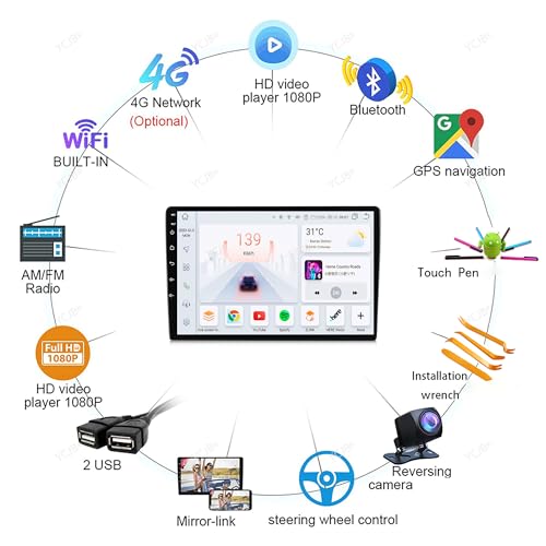 Android 13.0 Radio Stereo Sat Nav dla Peugeot 308 2013-2020 GPS Navi 9'' Cartablet DVD Multimedia Odtwarzacz wideo FM BT Receiver z Carplay 4G 5G WiFi DSP SWC,Y100s