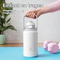 Magcheer Isolierte Trinkflasche mit Handyhalterung 2L(Weiß) – Ansicht 6