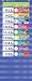 Daily Schedule Pocket Chart, Blue
