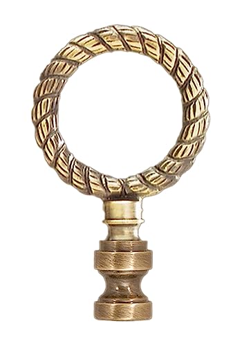 Image of B&P Lamp Brass Finial, Antique Finish, Tap 1 /4-27F