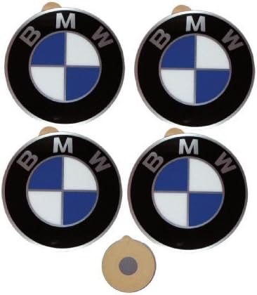BMW Genuine Wheel Center Cap Emblems Decals Stickers 45mm - 1