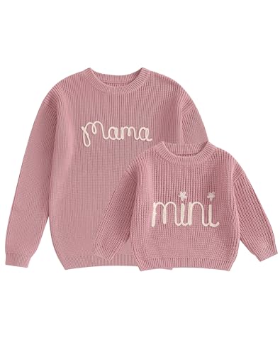 Dubute Mommy and Me - Maglione con stampa a lettere