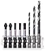 Produktbild Bosch Professional 8 tlg. Impact Control Schrauberbit und Metall-/Holzbohrer Set (Pick and Click, Zubehör Schlagschrauber Schlagbohrer Akkubohrschrauber)