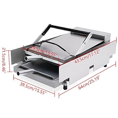 Elektrisches Burger Maker Burger-maschine aus Edelstahl Kommerziellen Doppel Hamburger Maschine Grill Brötchen Hamburger Maschine 220V – Bild 7