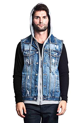 Image of VICTORIOUS Rocker Denim Jean Vest Jacket