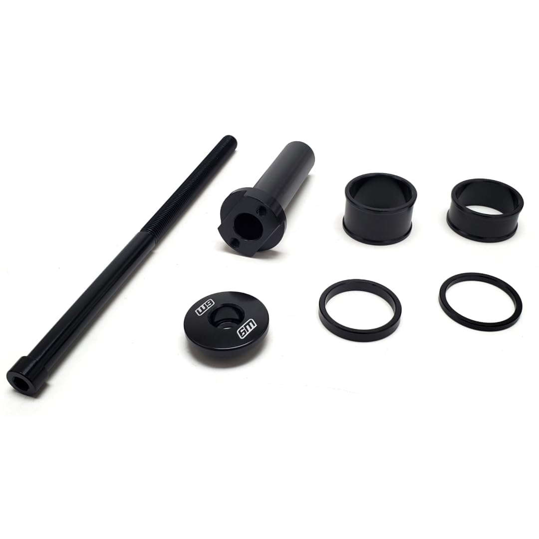 Warp 9 Stem Lock for E-Motos - Talaria, Surron, E-Ride Pro, 79Bike - Handlebar Stem Lock for Bar Mount, Stem Cap, Stem Spacers, Stem Bolt - Multiple Color Options - Electric Bike Part/Black