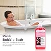 Spa Luxetique Bubble Bath, Foaming Bath with Epsom Salt, Chamomile Rose and Lavender Scent Bathing Set, 3 Pack 49.8 fl oz Christmas Gifts Set for Women and Men