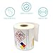 SDS OSHA Data Labels for Chemical Safety 4 x 3 Inches | Roll of 100 MSDS Stickers with GHS Pictograms & Perforated Edges for Easy Separating | HMIS & Hazard Compliant | Secondary Containers