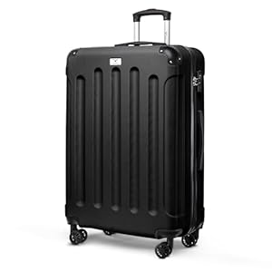 LUGG 28 Inch Suitcase Hard Shell Case 4 Wheel Travel Bag Lightweight ABS Material with TSA Lock Approved for Travel with easyJet, British Airways, RyanAir, Virgin Atlantic, Emirates ect (77x50x29cm)
