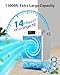 AI Portable Air Conditioners Fan,JYew Evaporative Mini Room Air Conditioners,3 Speed AC Portable for Room with 1500ML, Portable AC Unit Air Cooler with 4 in 1 Humidifier Fan Conditioner (White)