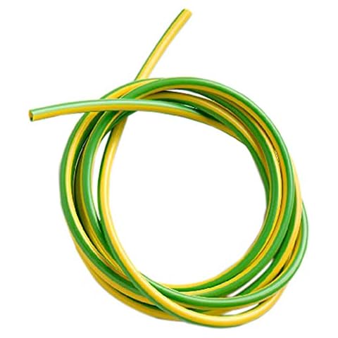Merriway BH01501 Earth Sleeving, 3.0mm Yellow & Green, 1 Metre (39 inch) Cover