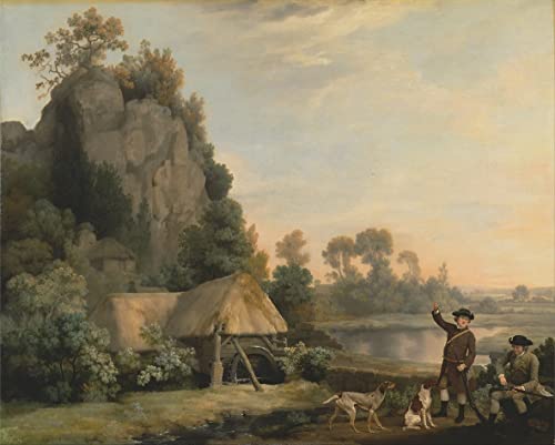 Impression d'affiches George Stubbs toile salon décoration murale paysage Creswell Crags