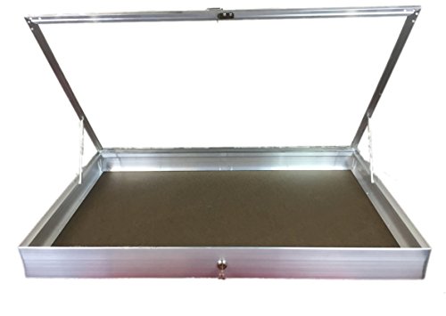 Southern Star Aluminum Display Case Side Opening 22 x 34x3 1/4 Knives Cards Gun Jewelry & More #1150 (NO LINER)