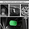 20 Pcs Glow in The Dark Tire Valve Caps Fluorescent Tire Valve Stem Caps, Cool Car Present for Universal Decoration Accessories for Car SUV Bicycle Motorcycles Trucks (Blue) #5