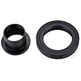 [Teleskopzubehör]: Mit diesem T-Ring-Adapter können Sie Canon-Kameras an das Teleskop mit einem Okulardurchmesser von 1,25 Zoll anschließen (passend für Canon EOS 5d, 5d Mark Ii, 50d, 60d, 20d, 30d, 40d, 350d, 400d, 450d, 500d, 550d, 600d, 1100d, 1d, 1d Mkiii, Digital Rebel T4i, T3i, T2i, T1i