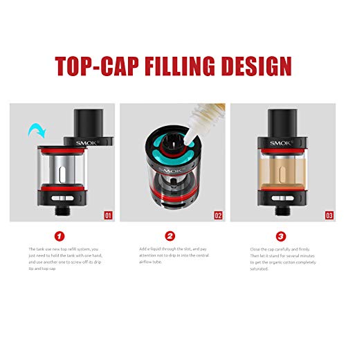 SMOK-Vape-Pen-Tank-Black-E-Cigarette-Vape-Tank-2mL-No-Nicotine