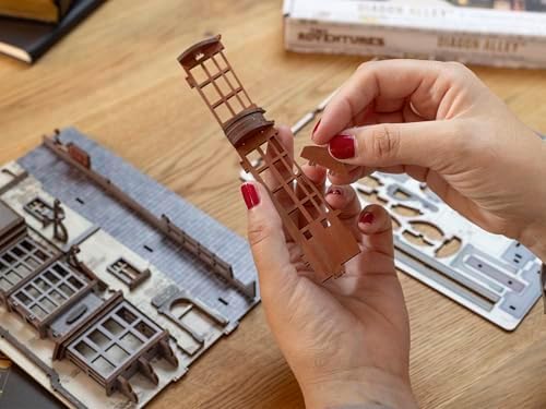 Revell Book Nook Kit Harry Potter - Diagon Alley Miniature DIY Kit 9" Booknook 3D Wooden Puzzle with LED Light Bookshelf Décor Gift for Adults Women Men — view 12