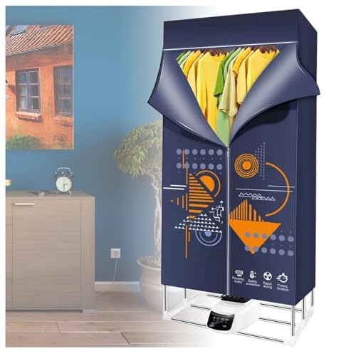 Heated Clothes, Fast Drying Multi-Speed Clothes Airer Electric Dryer, Touch Screen Power Saving Heated Airers Clothes Indoor Electric With Cover Energy Saving,A
