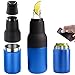 Flaschenkühler 12-17 Oz, Bierkühler mit Flaschenöffner, Rostfreier Stahl Getränkekühler, Weinkühler, Hält Länger Kalt BZW, Warm, Ideal für Partys, Picknicks, Bars, etc (Blau)