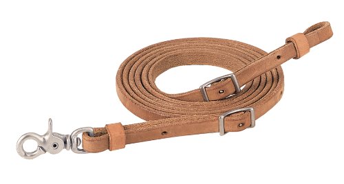 Rêne roper Weaver Cuir ProTack marron 1/2 pouce pour équitation