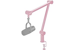 Pink Boom Arm Mic Stand - Beyond Your Reach