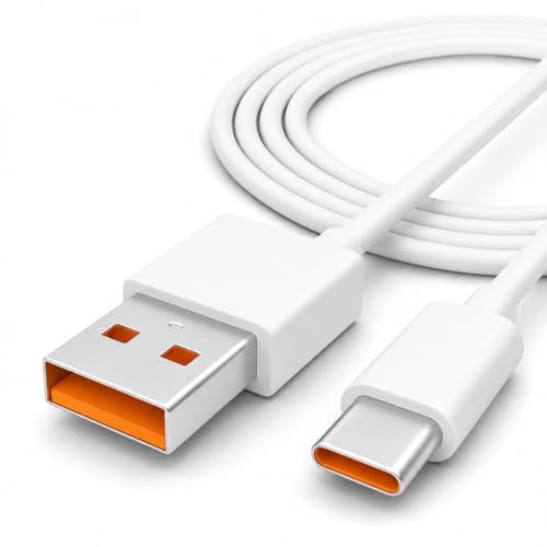 Image of 67W Turbo Charging USB to Type-C Data Cable Compatible with Redmi Note 11S, Note 11 Pro+, Poco F4 GT, Poco X3 GT, Mi 11X