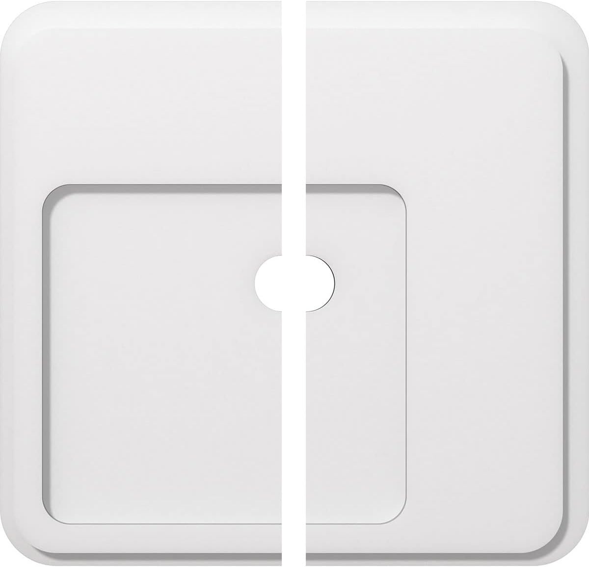 Ekena Millwork CMP18LN2-06000 Lucan Architectural Grade PVC Contemporary, Two Piece Urethane Ceiling Medallions 18"OD x 6"ID x 6 1/4"C x 1"P