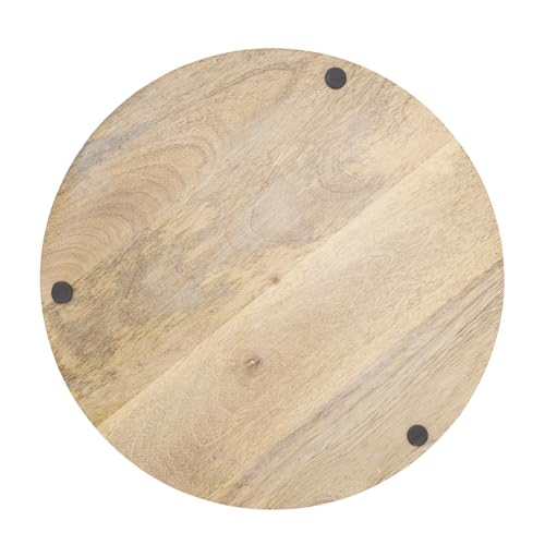 Platos cargadores rústicos de madera 13 pulgadas, juego de 4 miniatura 4