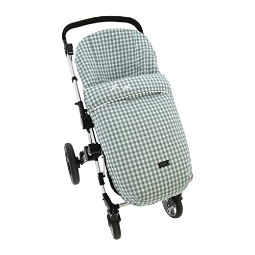 Rosy Fuentes Saco Silla de Paseo Universal - Saco Carrito Bebé - Funda de silla de paseo - Equipado para ser Ajustado perfectamente 0-verde