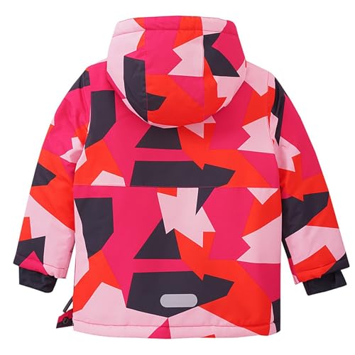 Boys Girls Camouflage Windproof Outerwear Toddler Kids Warm Long Sleeve Hooded Jacket Coat Fall Winter Ski Suit3