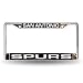 Rico Industries NBA San Antonio Spurs Laser Cut Inlaid Standard Chrome License Plate Frame