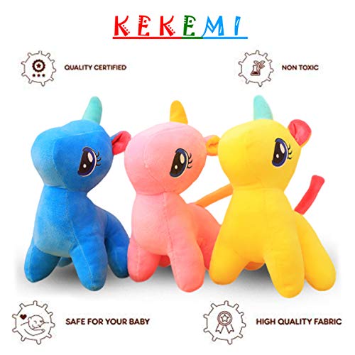 Image of KEKEMI Non-Toxic Hugable Cute Stuff Teddy Bear Soft Toys for Kids /Gift, Size - 7 Inches (Pack of 3)