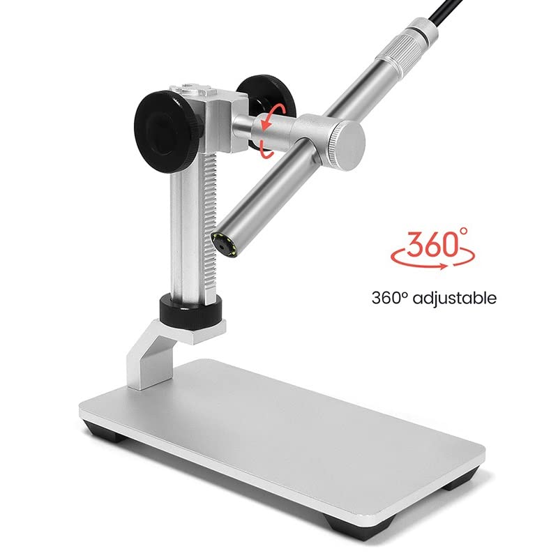 Microscope V160 USB Digital Microscope 500X Support Measuring Software Optional Portable with 8 LED Lights