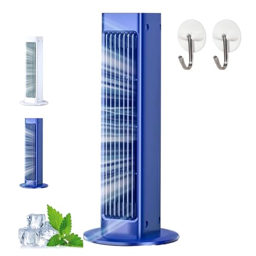 Breezamax Ac, Quinux Breezamax AC, Portable Air Conditioners, Beat the Scorching Heat & Humidity Instantly, Small and Compact Ultra Quiet Energy Efficient, with 3 Speeds (Blue, No remote)