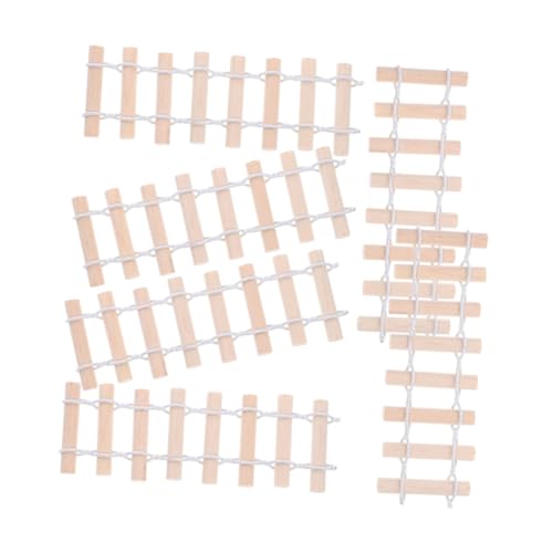 SEWOART 20stücke Miniatur Gartenzaun Aus Holz Modell Für Minigärten Gartendekoration Bonsai Puppe Haus Accessoires Mikro Landschaft Zubehör