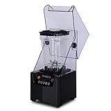 GFFTYX Ice Crusher - Elektrische Eiscrusher, Tea Shop Belt Cover Smoothie EIS Mixer for Party Sammeln nach Hause