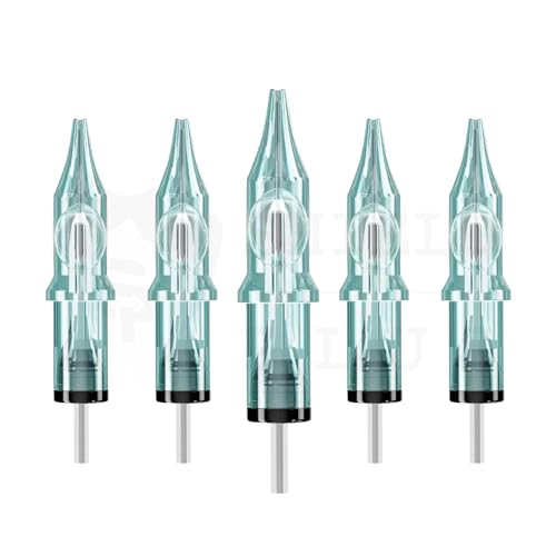 Image of 5RS Tattoo Cartridge Needles - SHIELD PLUS Professional Round Shader Cartridges (5 Pcs) - For Lining, Shading & Filling - Compatible with All Cartridge Tattoo Machines