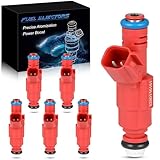 YZHIDIANF High Performance Fuel Injectors 4.0L Compatible with For:-Jeep Cherokee 1999 2000 2001 Wrangler 1999-2004 Grand Cherokee 1999-2004, Replace OE 0280156161 (Set of 6)