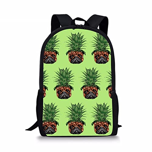 3D Backpack For Teenager Boys Girls Adorable Animal Pug Printing Children Kids Bagpack Casual Travel Knapsack B