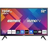 Element 32-inch 720p HD Xumo Smart TV – Voice Remote, 120Hz Effective Refresh Rate, Dolby Audio, Bluetooth Headphone Capable, Apple Home & AirPlay, Flat Screen LED Television.