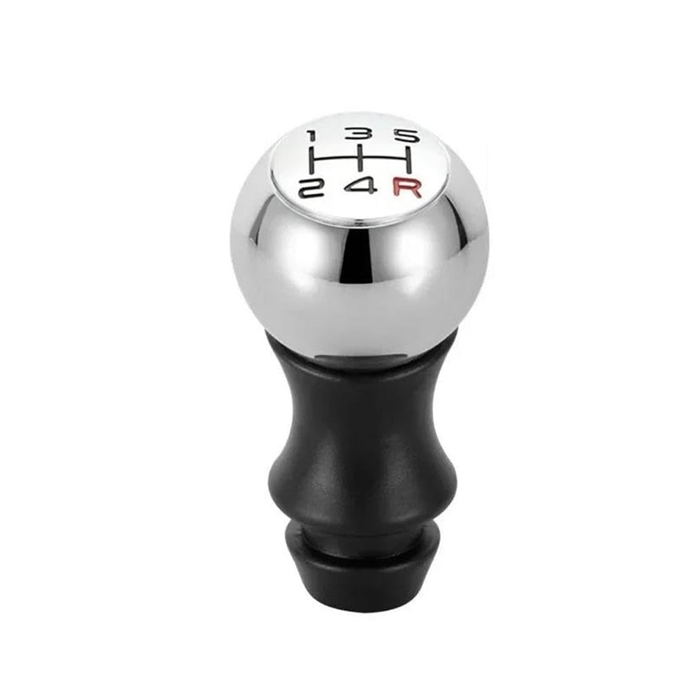 POANBCGY Shift Ball Joint Manual Gear Shift Knob Lever Handball Matte for Peugeot 106 206 306 406 107 207 307 308 407 5 Speed(Chrome red Font)