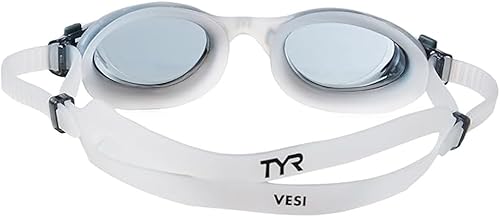 Miniatura 4 de TYR Adult Vesi Mirrored and Non-Mirrored Swimming Goggles with Wide Peripheral Range, Anti Fog, No Leak, and Quick Adjust
