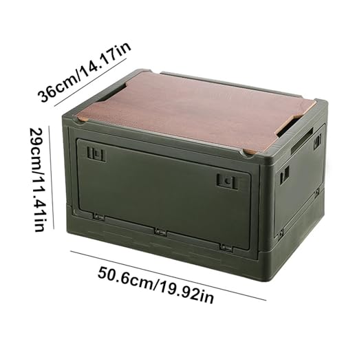 Boîte de rangement pliante extérieure en plastique robuste de camping - 6