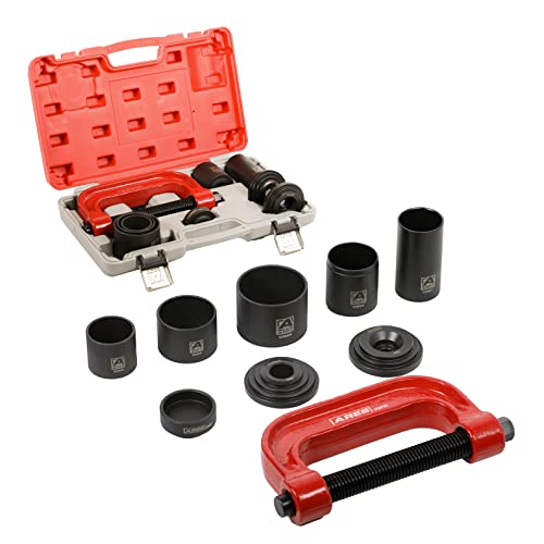 ARES 12068 – 10-Piece Starter Universal Ball Joint Press Kit – Removes Ball Joints and U-Joints – Compatible with 2-Wheel Drive (2WD) and 4-Wheel Drive (4WD) Vehicles