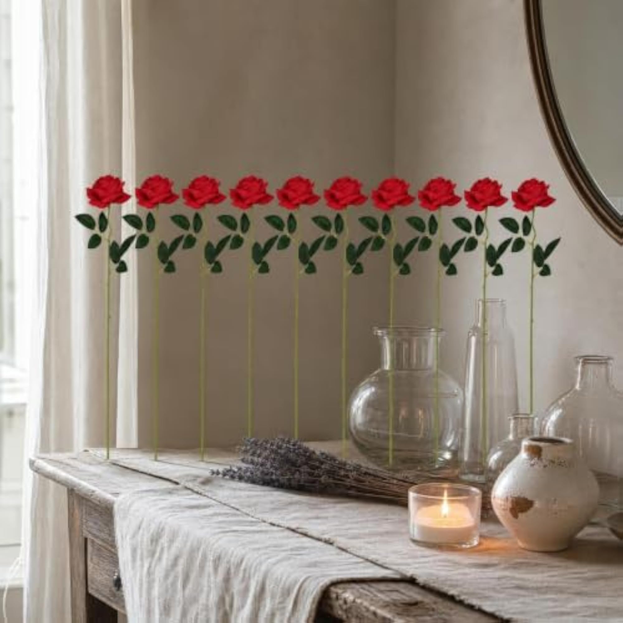 Artificial Rose Flower Bouquet for Home Decor
