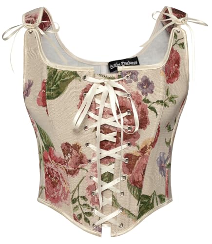 Image of Scarlet Darkness Women Renaissance Corset Pirate Bustier Top Bodice Bodyshaper