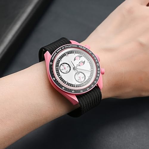 Image of WAMD Premium Single Layer Ribbed NATO Watch Strap with Deployant Folding Clasp