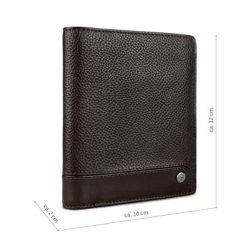 Portefeuille Bugatti Due en cuir marron avec rabat d'exception - 2