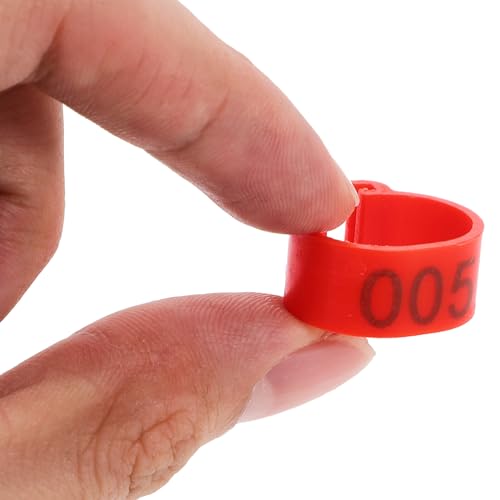 VANZACK Anel De Perna De Pássaro 100 Peças De Faixas De Perna De Pombo Anéis De Pé De Pássaro Etique